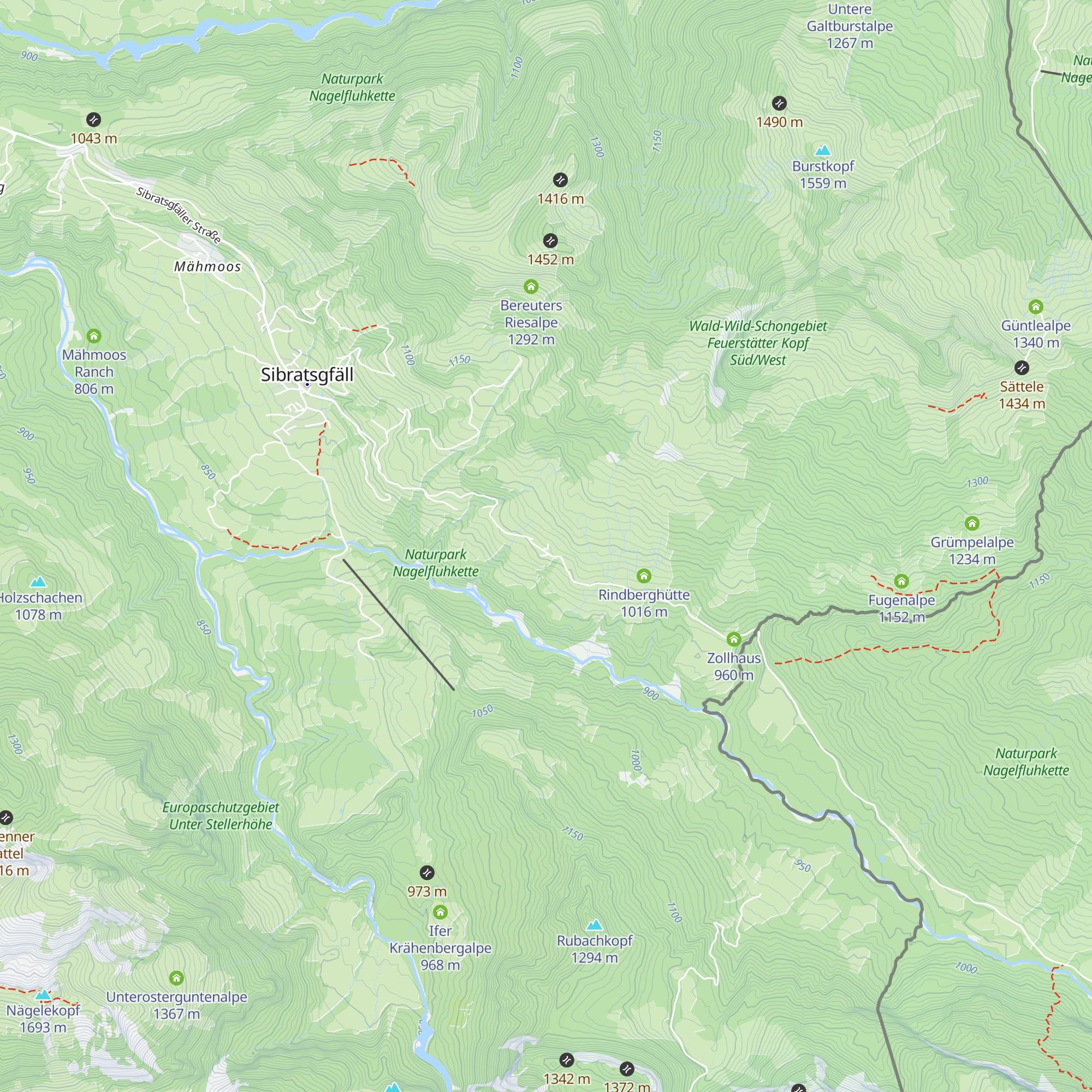 Alpenrose map