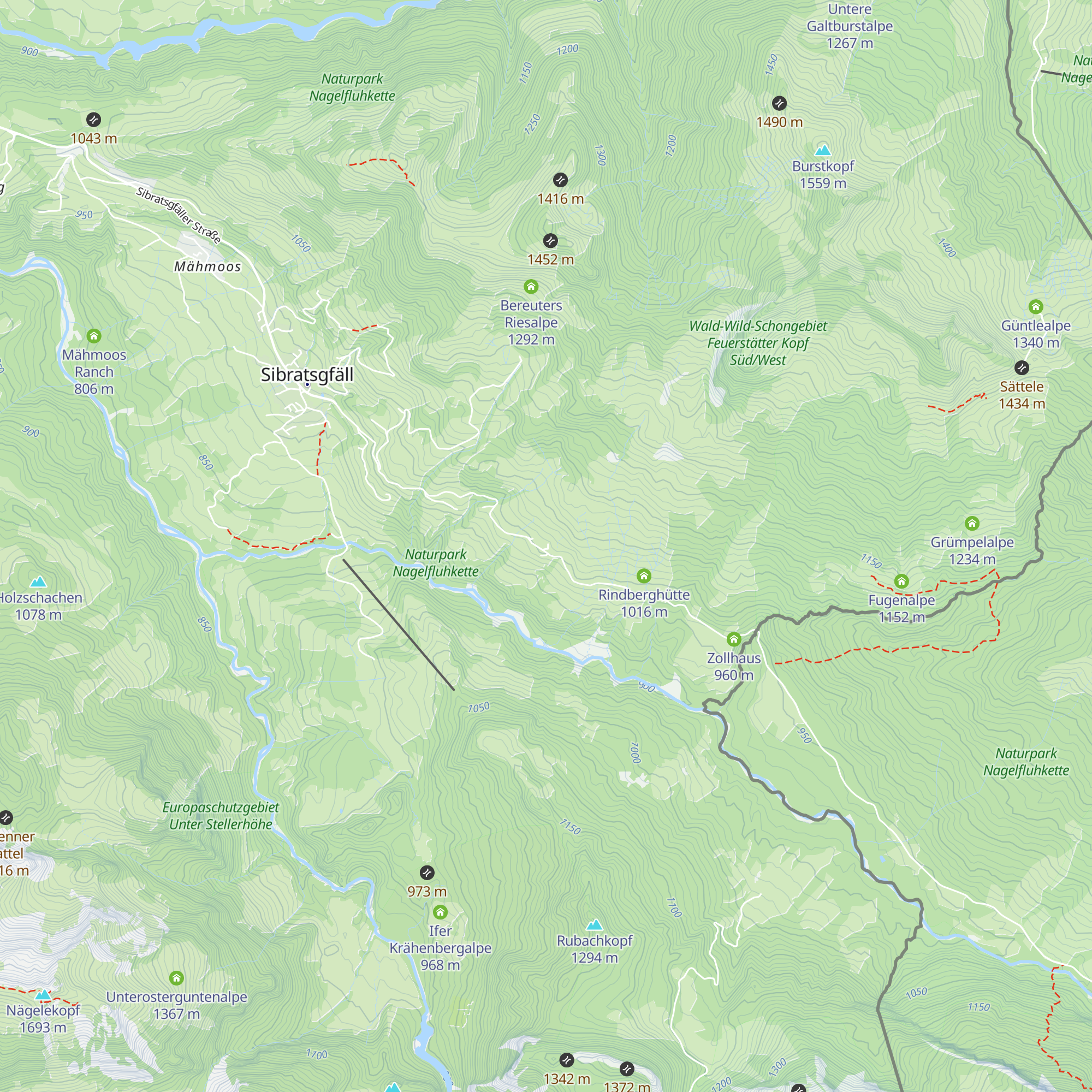 Alpenrose map