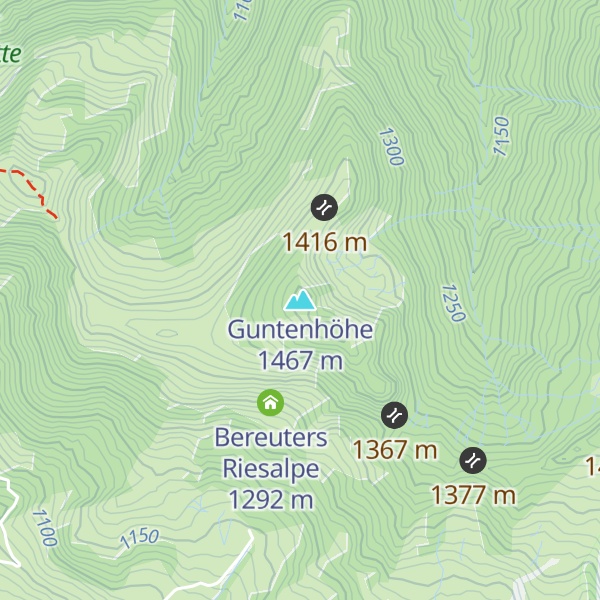 Map of Guntenhöhe