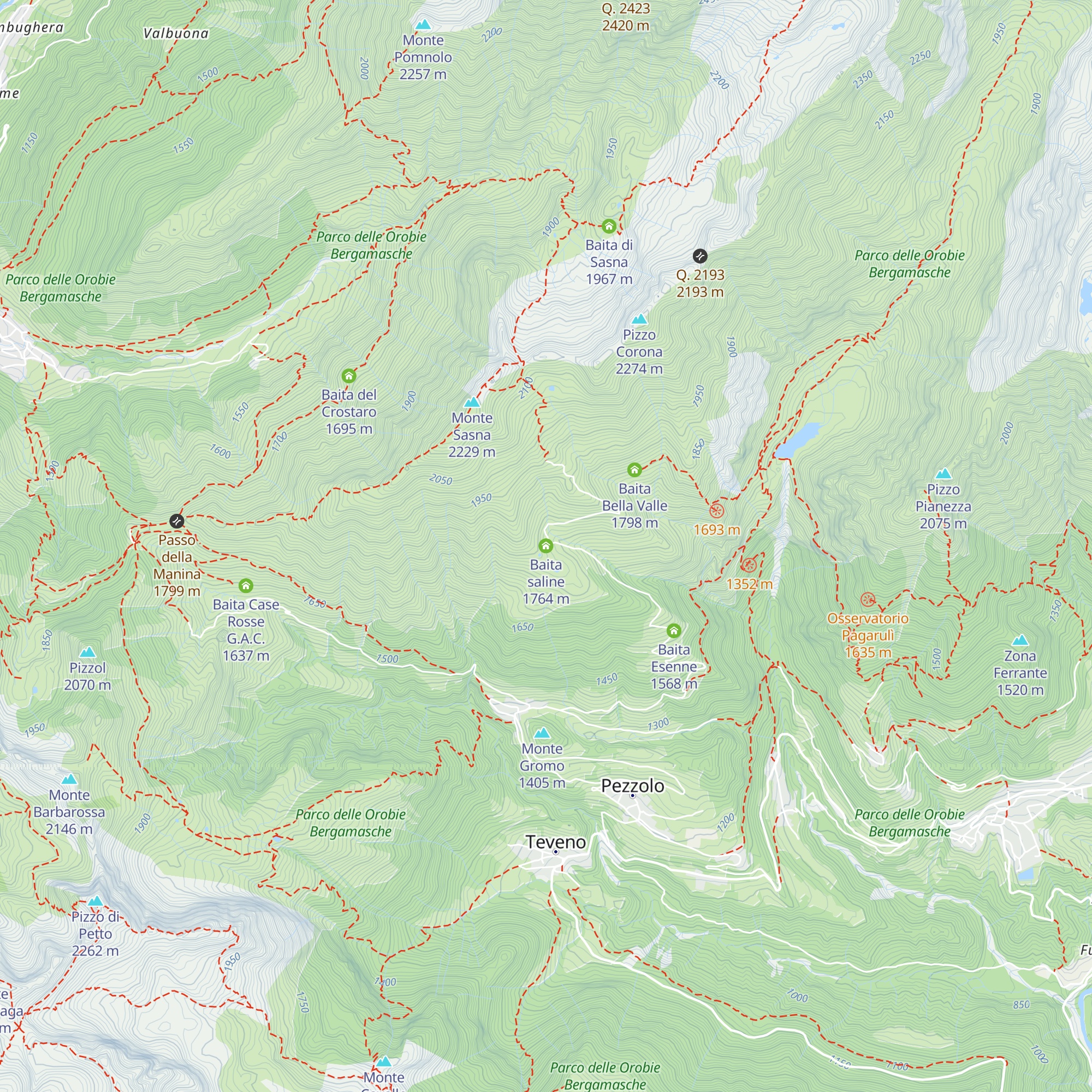 Baita saline map