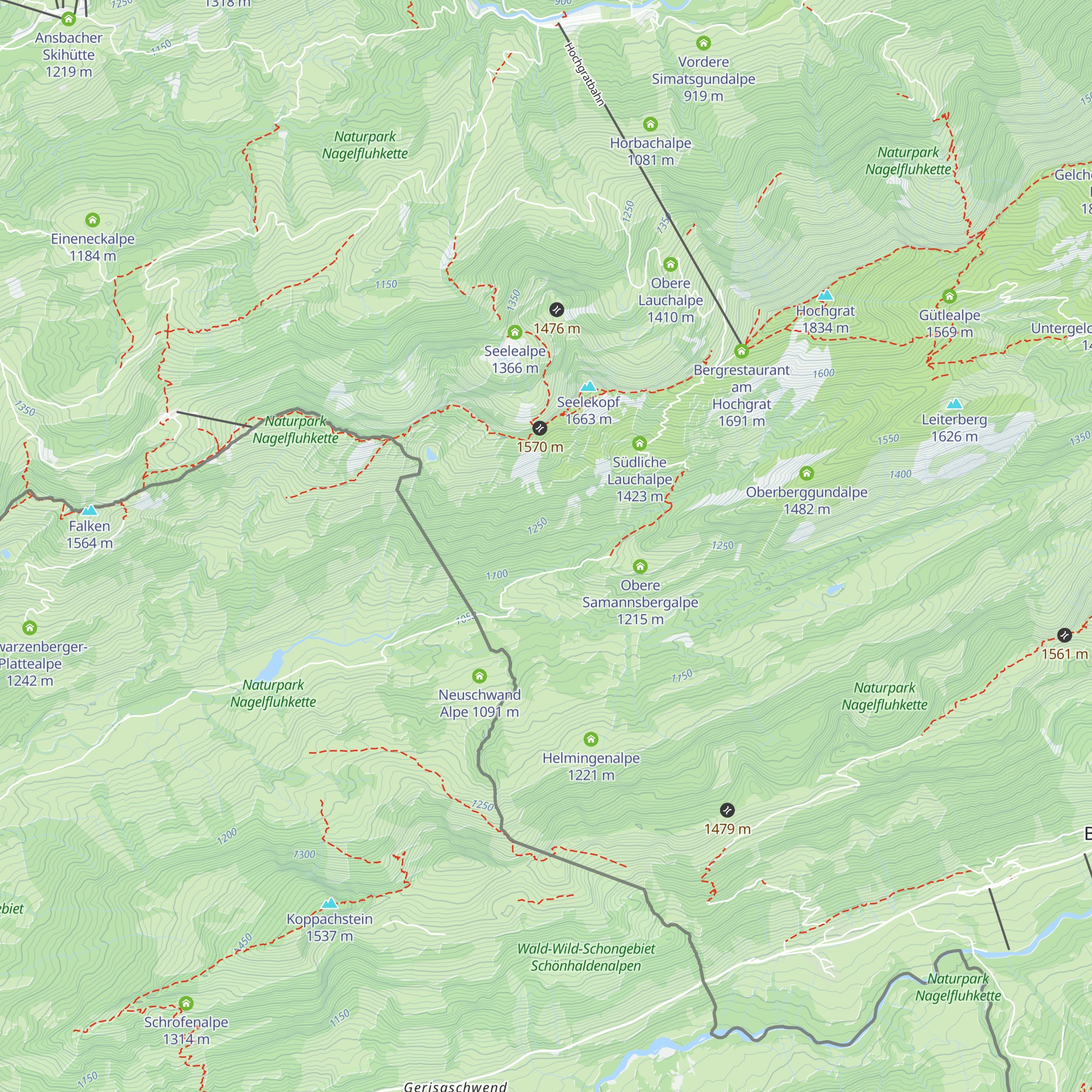 Wäldlealpe map