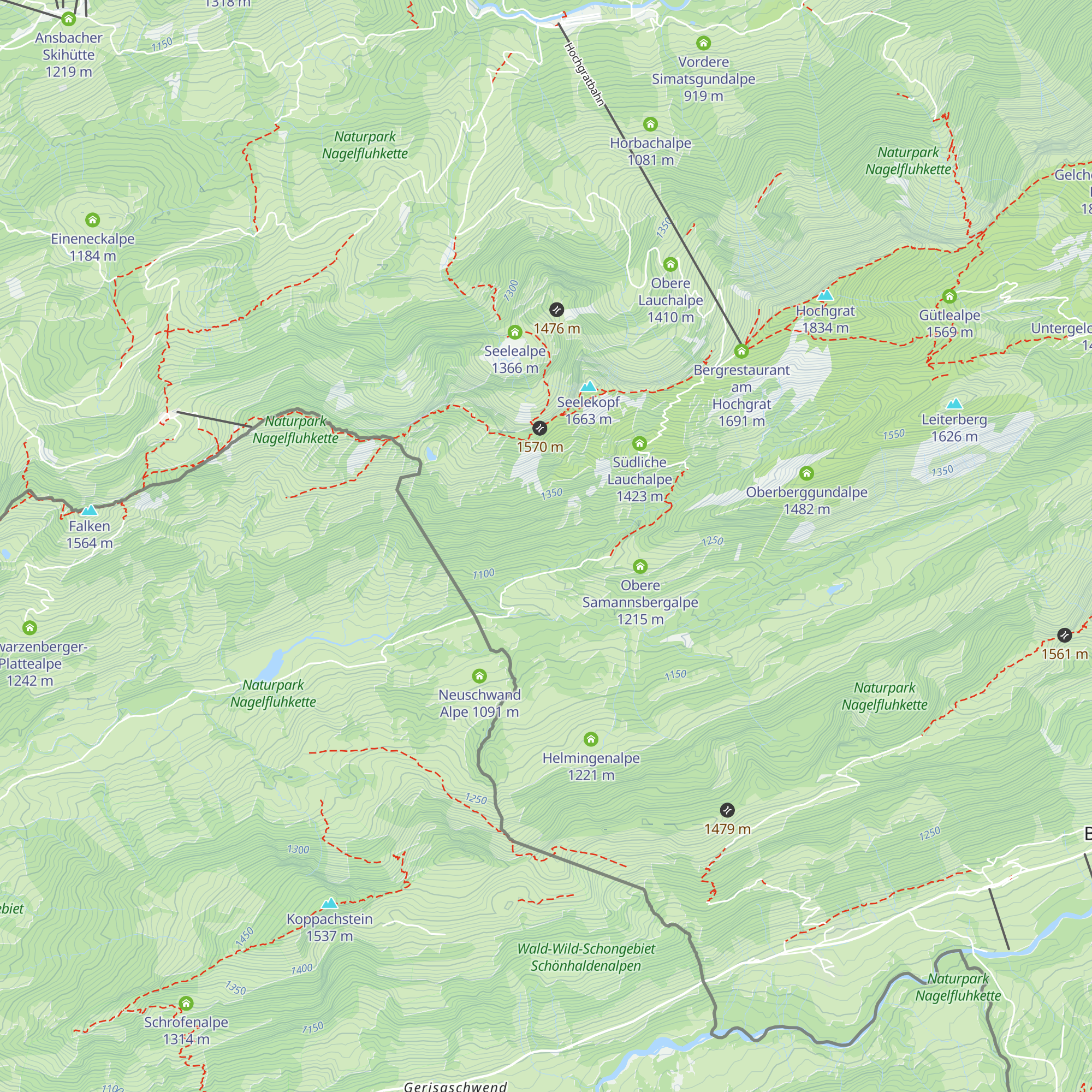 Wäldlealpe map