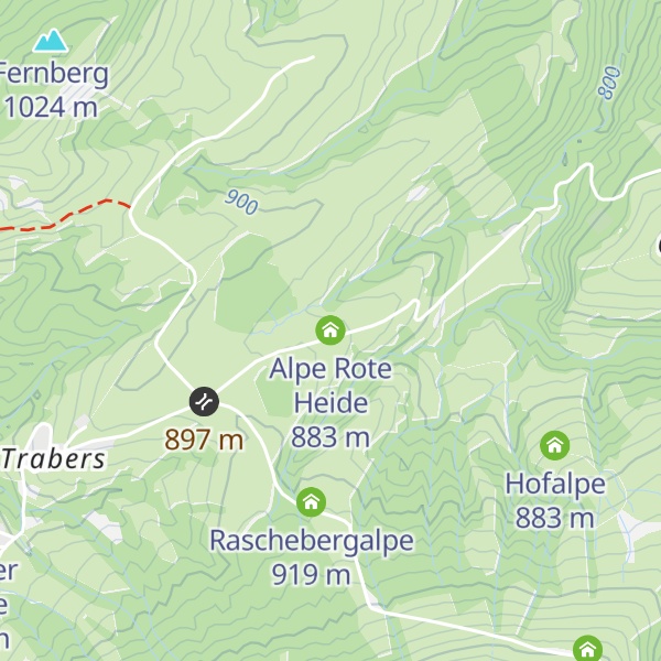 Map of Alpe Rote Heide