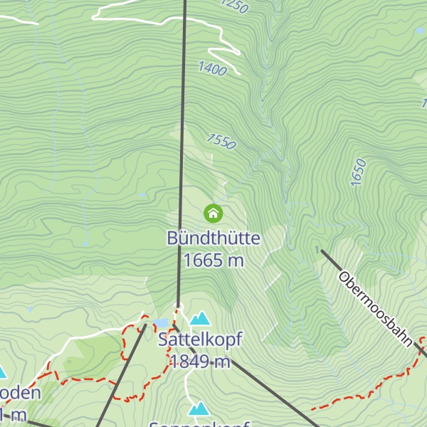 Map of Bündthütte