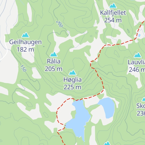 Map of Høglia