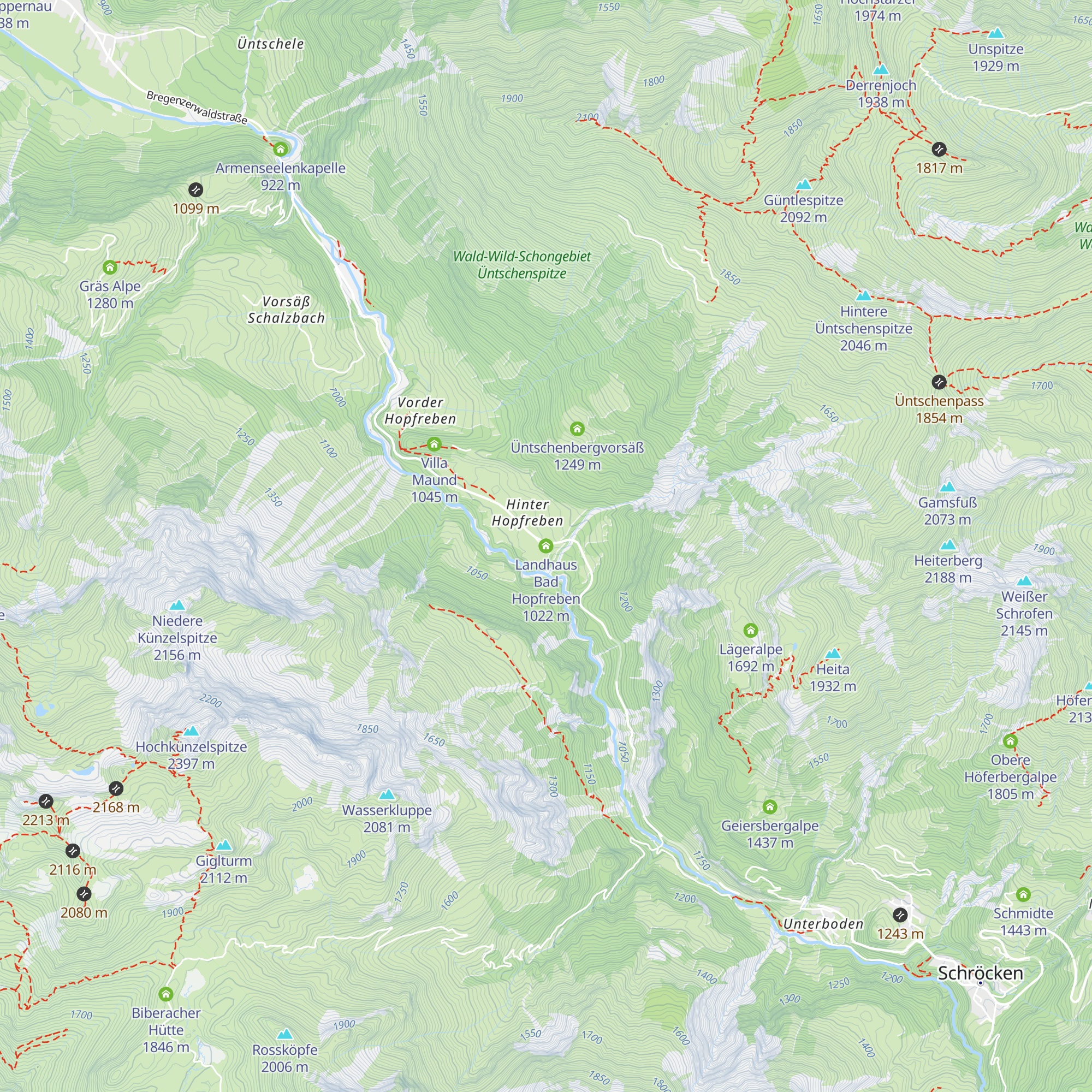 Landhaus Bad Hopfreben map