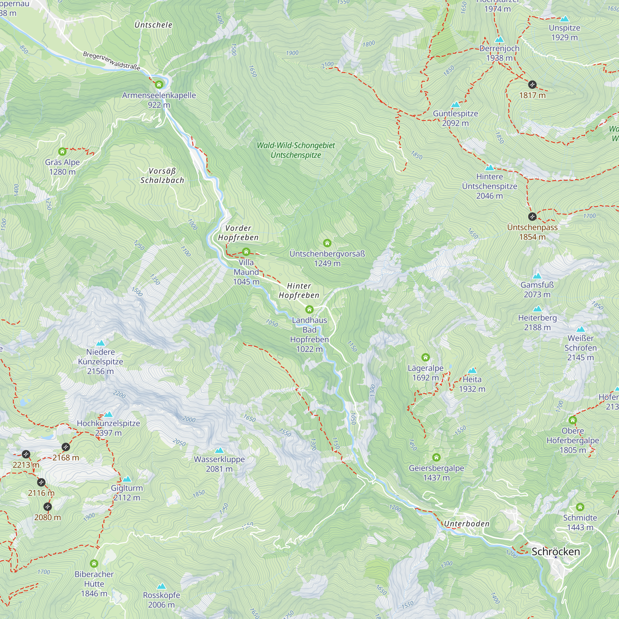 Landhaus Bad Hopfreben map