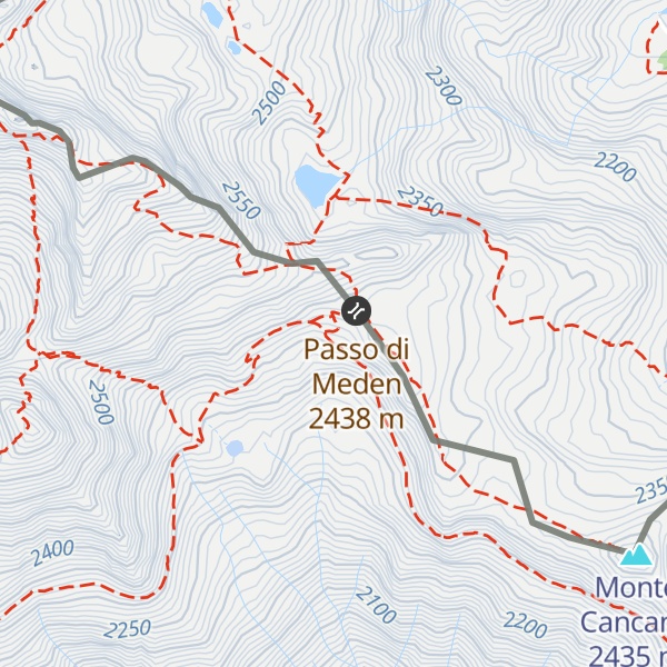 Map of Capanna Meden