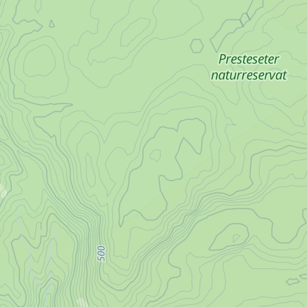 Map of Preste-Slettåsen
