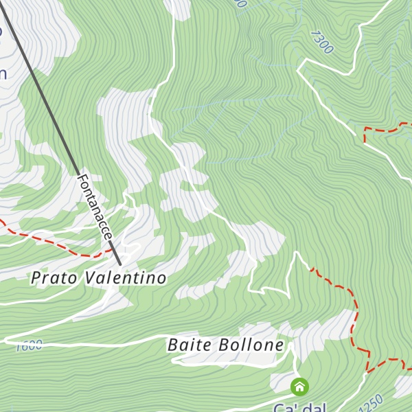 Map of Cà di Fiametùn