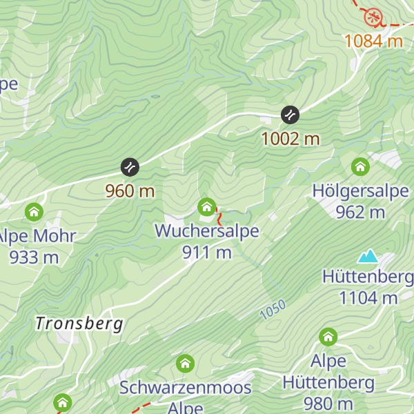 Map of Wuchersalpe