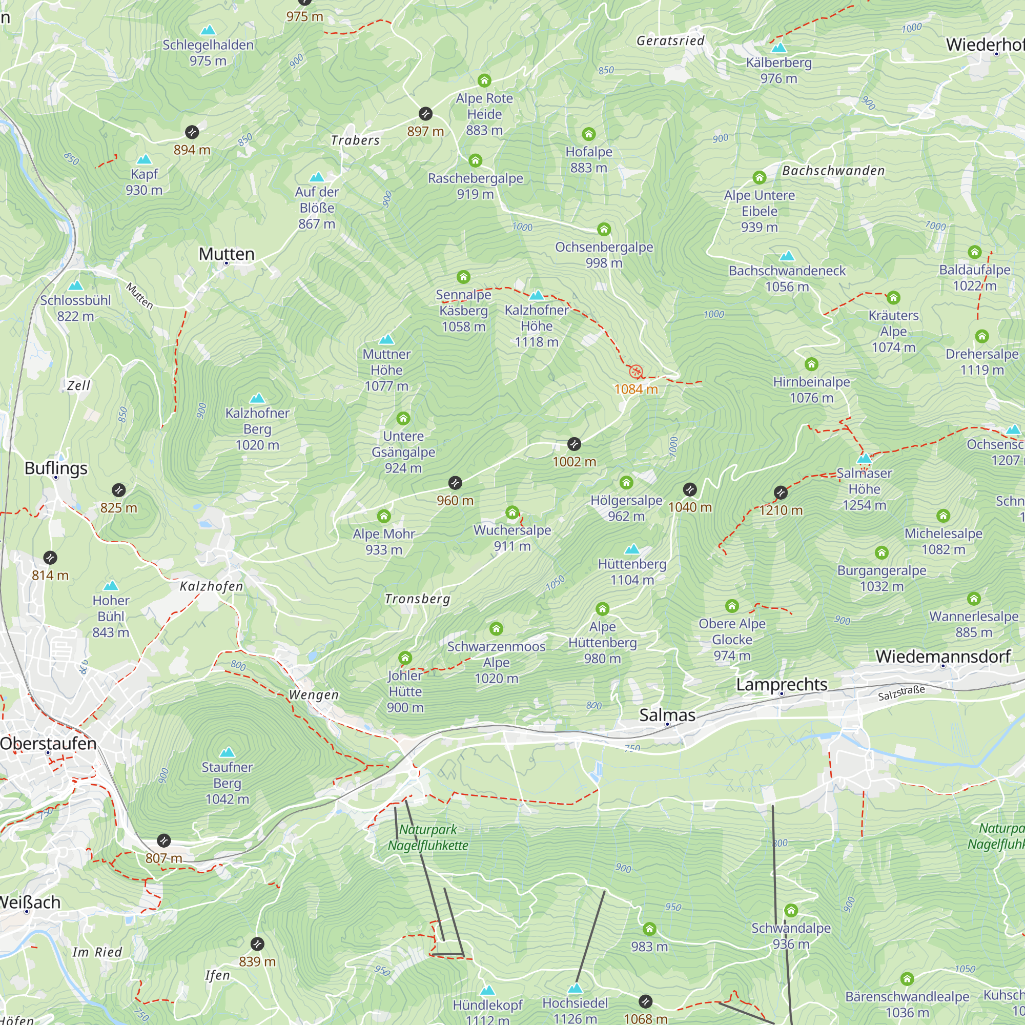 Wuchersalpe map