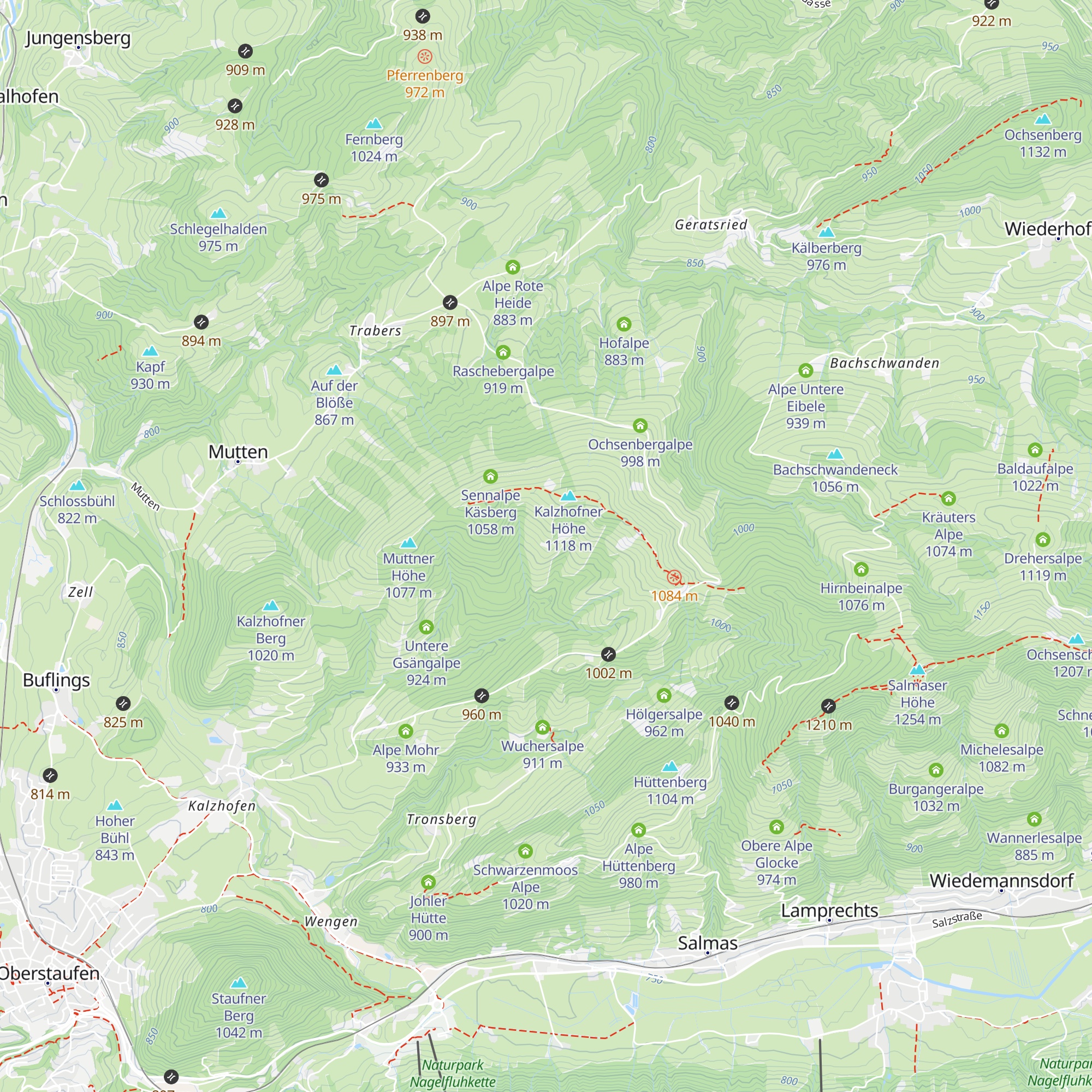 Tröblersalpe map