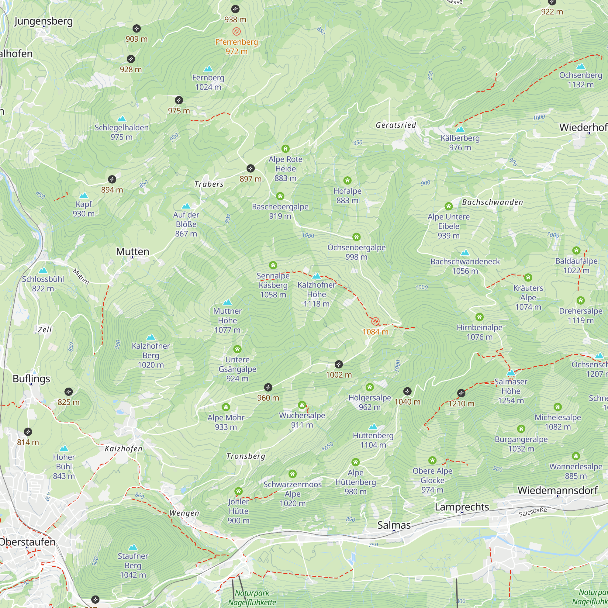 Tröblersalpe map