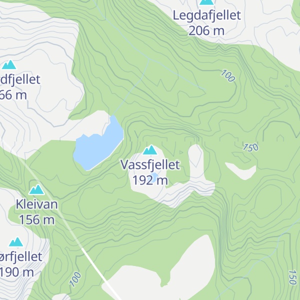 Map of Vassfjellet
