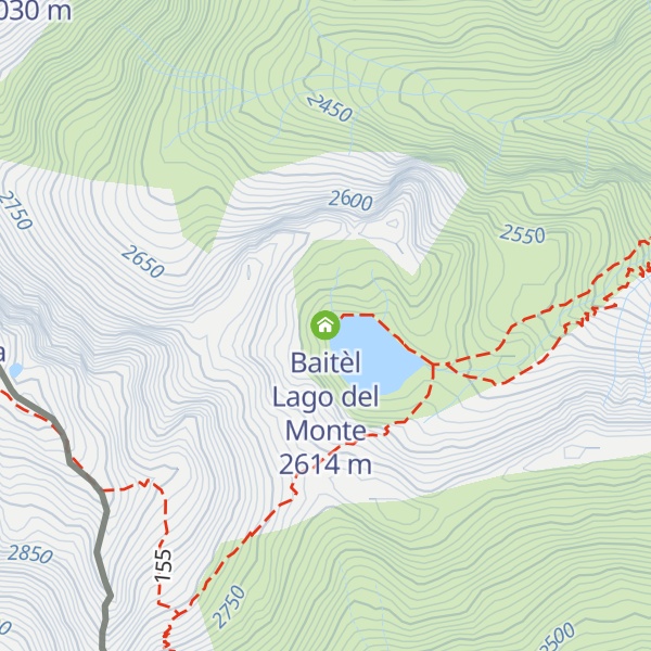 Map of Baitèl Lago del Monte