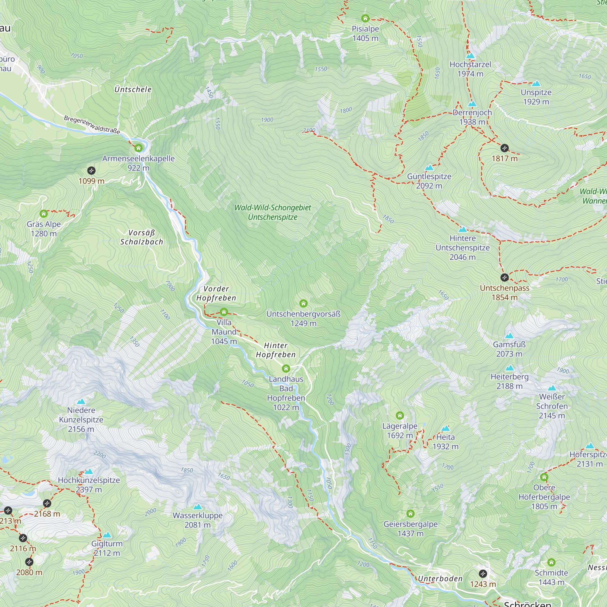Üntschenbergvorsäß map