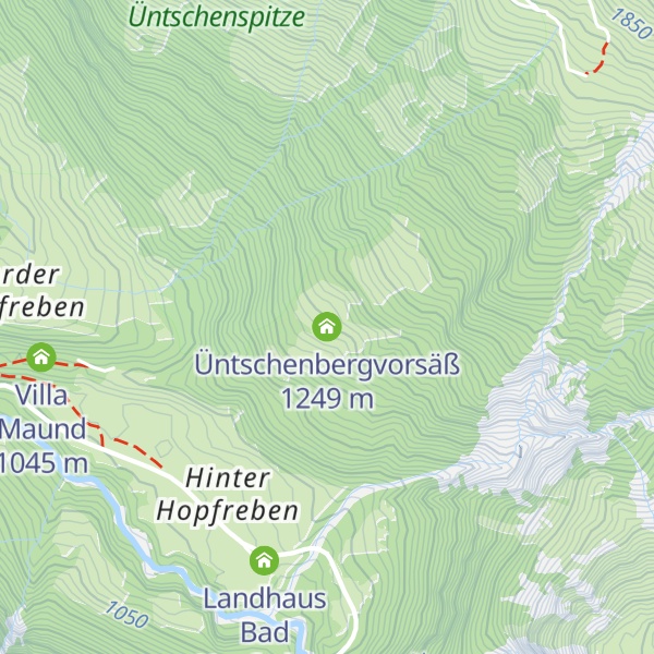 Map of Üntschenbergvorsäß
