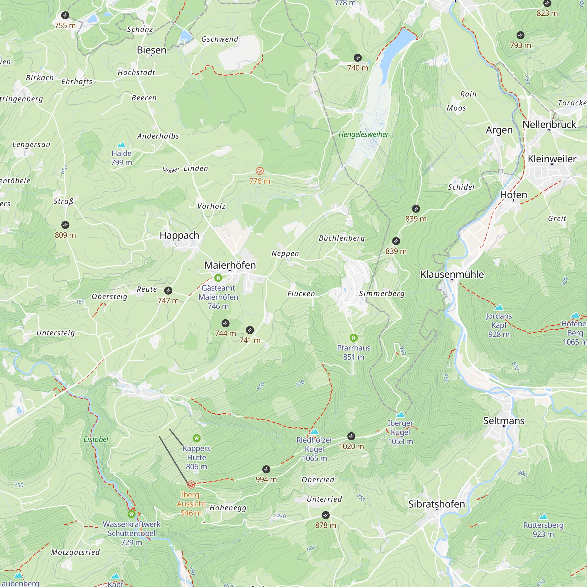 Restaurant Pizzeria Flucken map