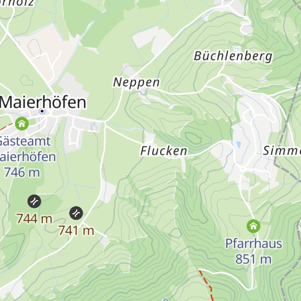 Map of Restaurant Pizzeria Flucken