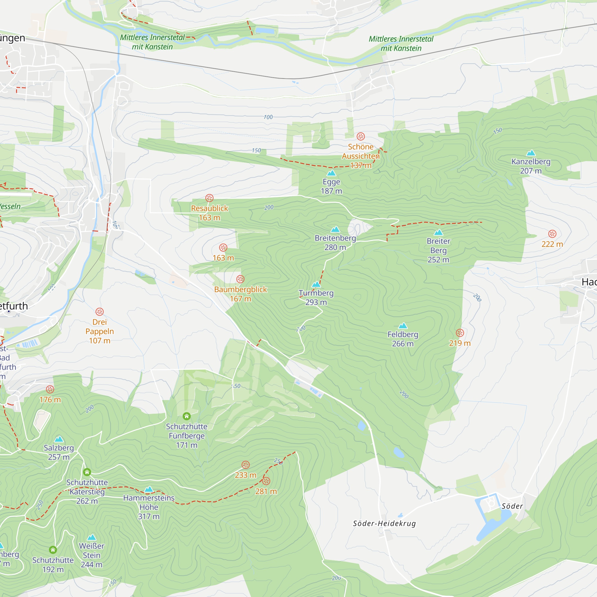 Schutzhütte Turmberg map