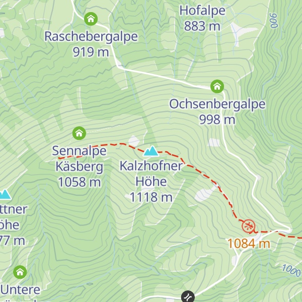 Map of Kalzhofner Höhe