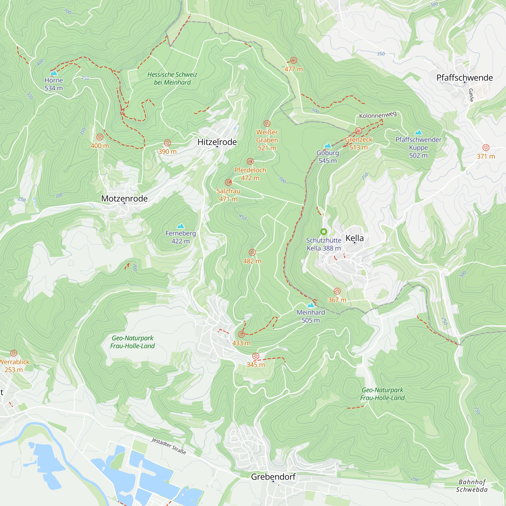Willi Schein Hütte map