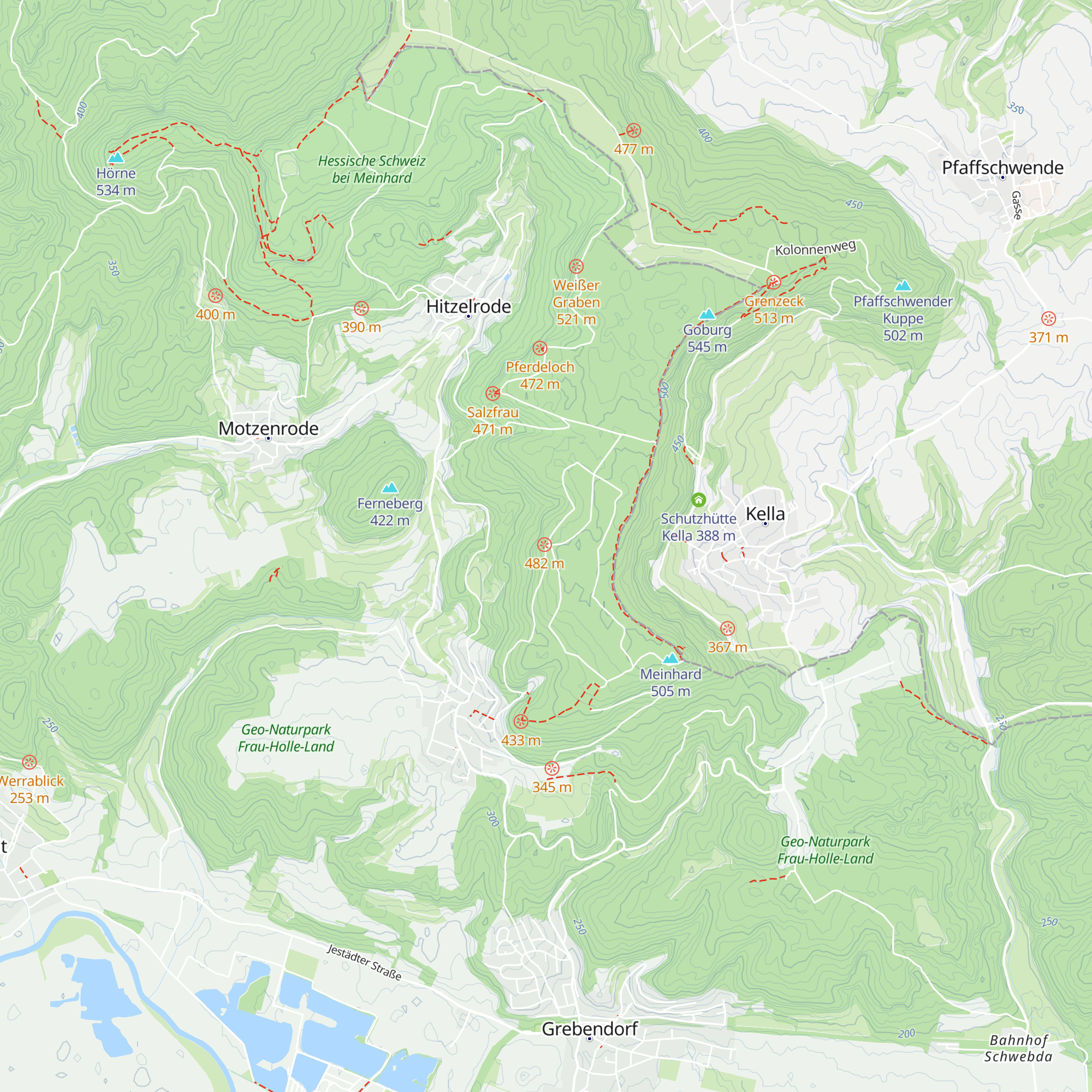 Willi Schein Hütte map