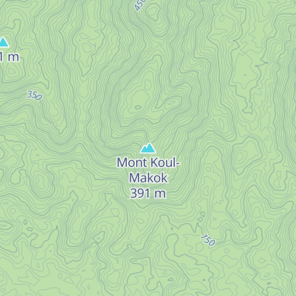 Map of Mont Koul-Makok