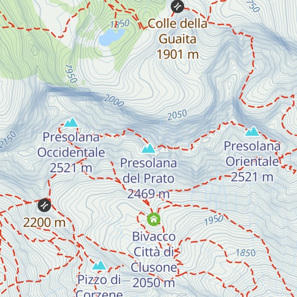 Map of Presolana del Prato