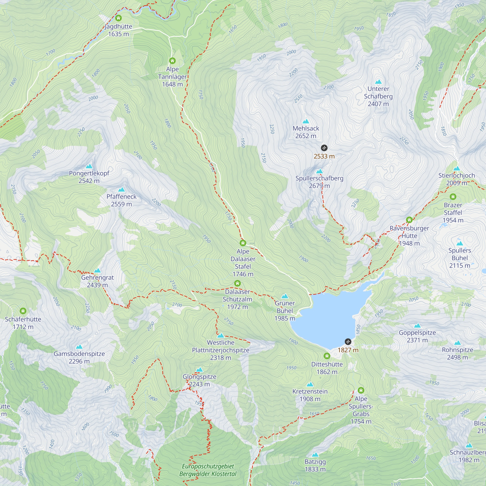 Alpe Dalaaser Stafel map