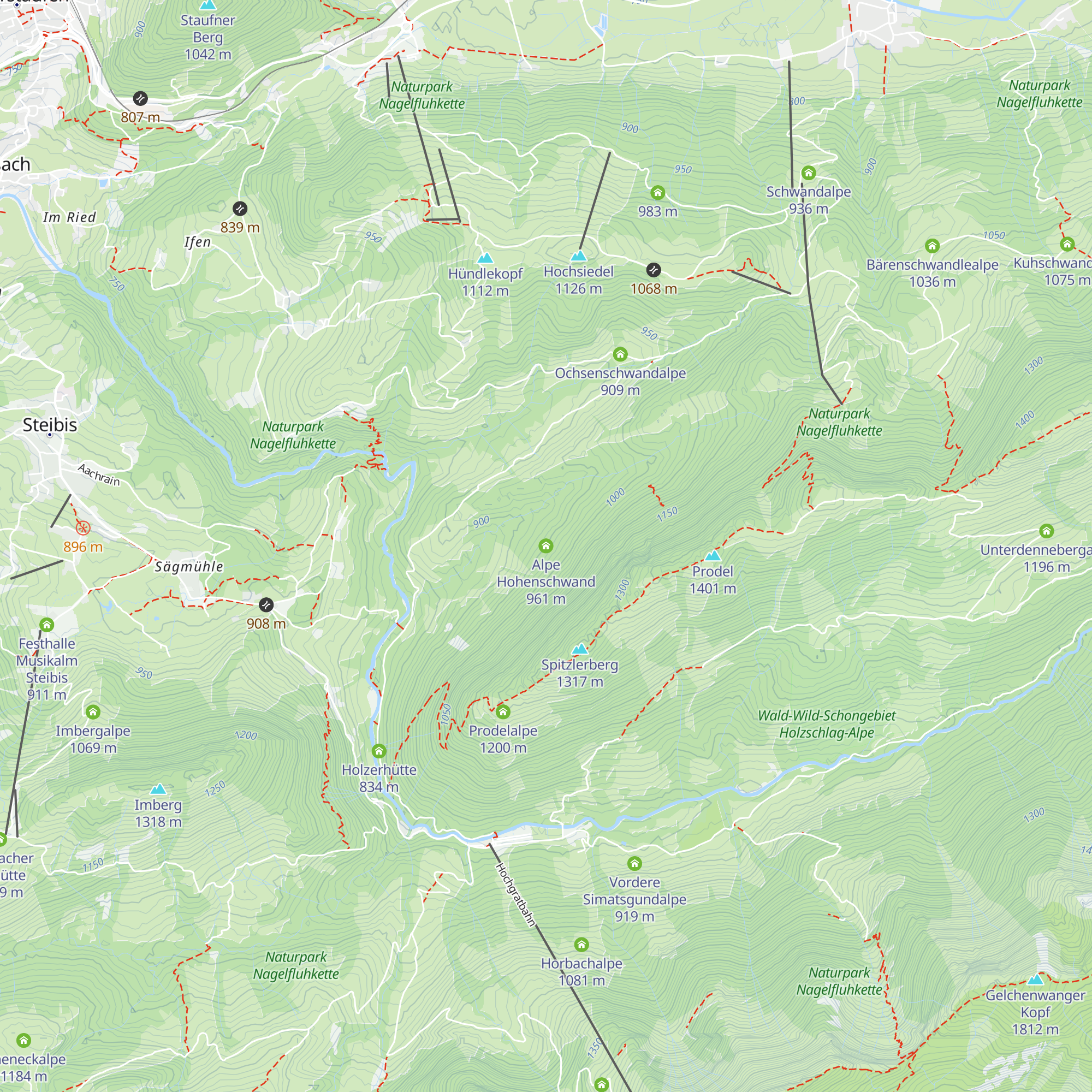 Alpe Hohenschwand map