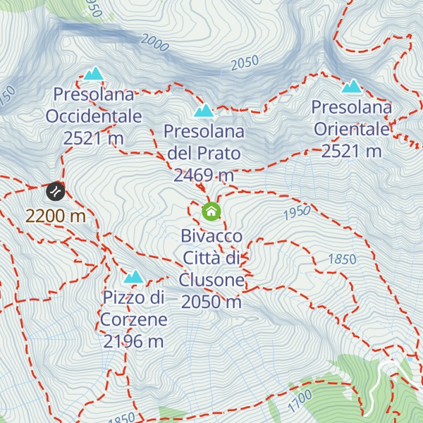Map of Bivacco Città di Clusone