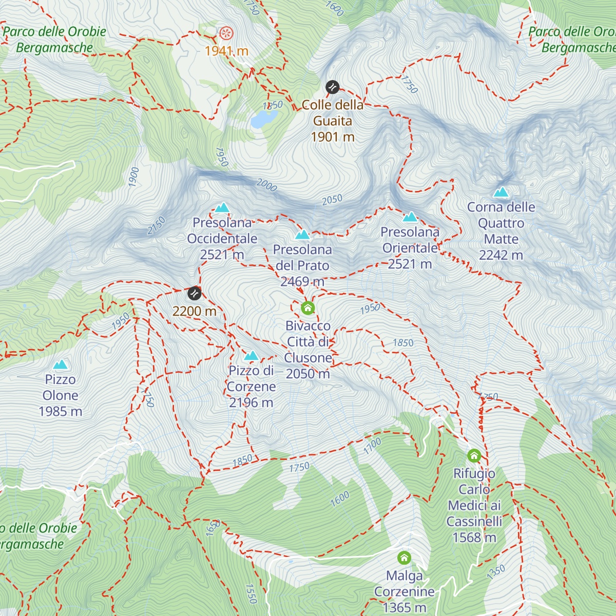 Bivacco Città di Clusone map