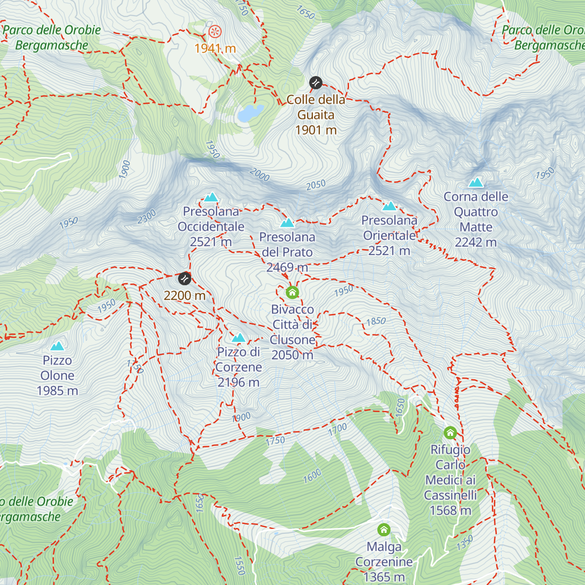 Bivacco Città di Clusone map