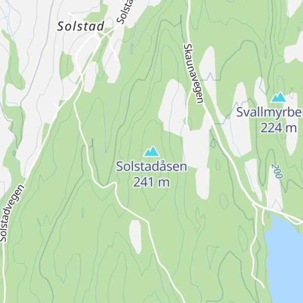 Map of Solstadåsen
