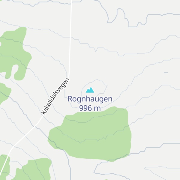 Map of Rognhaugen