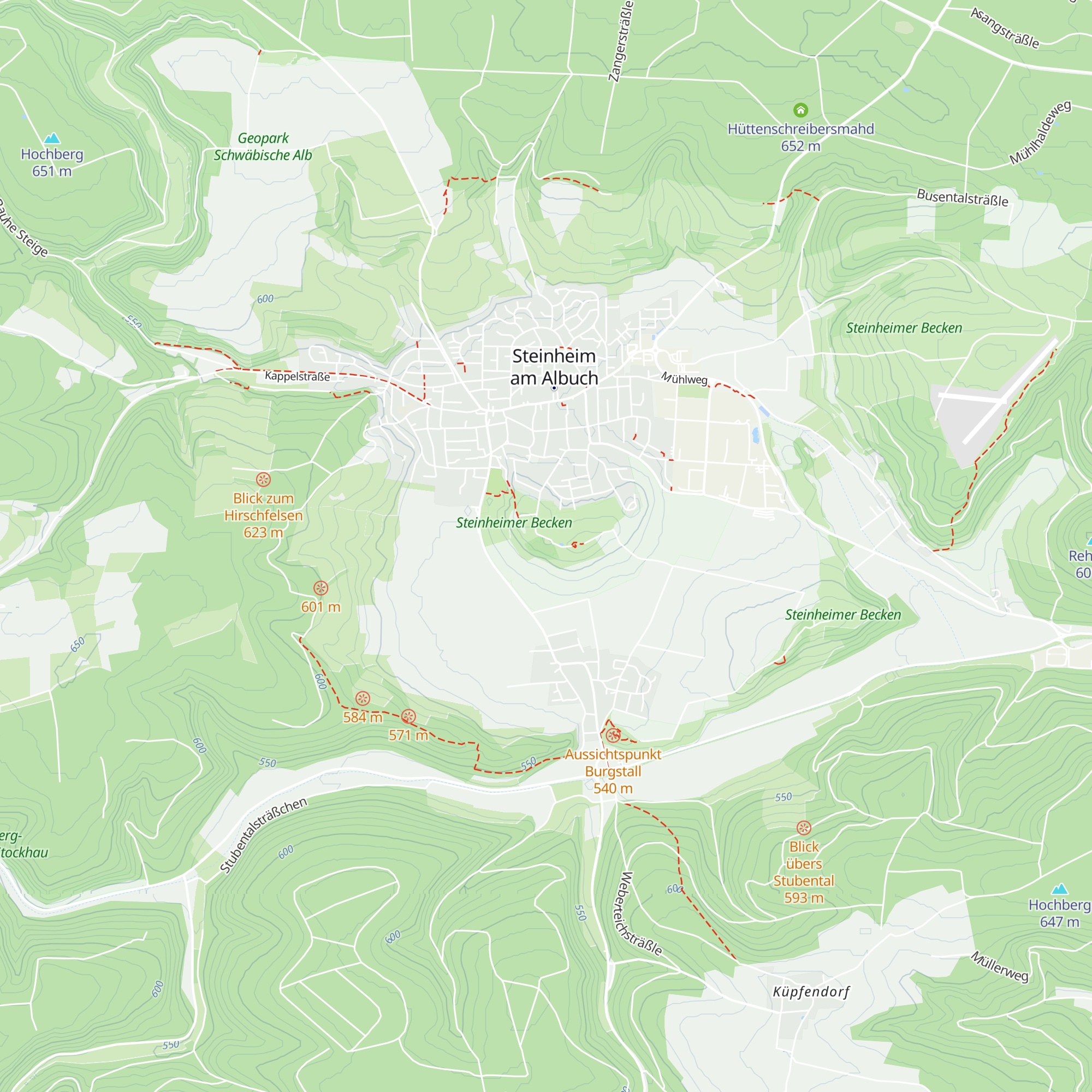Berghütte Kraterblick map