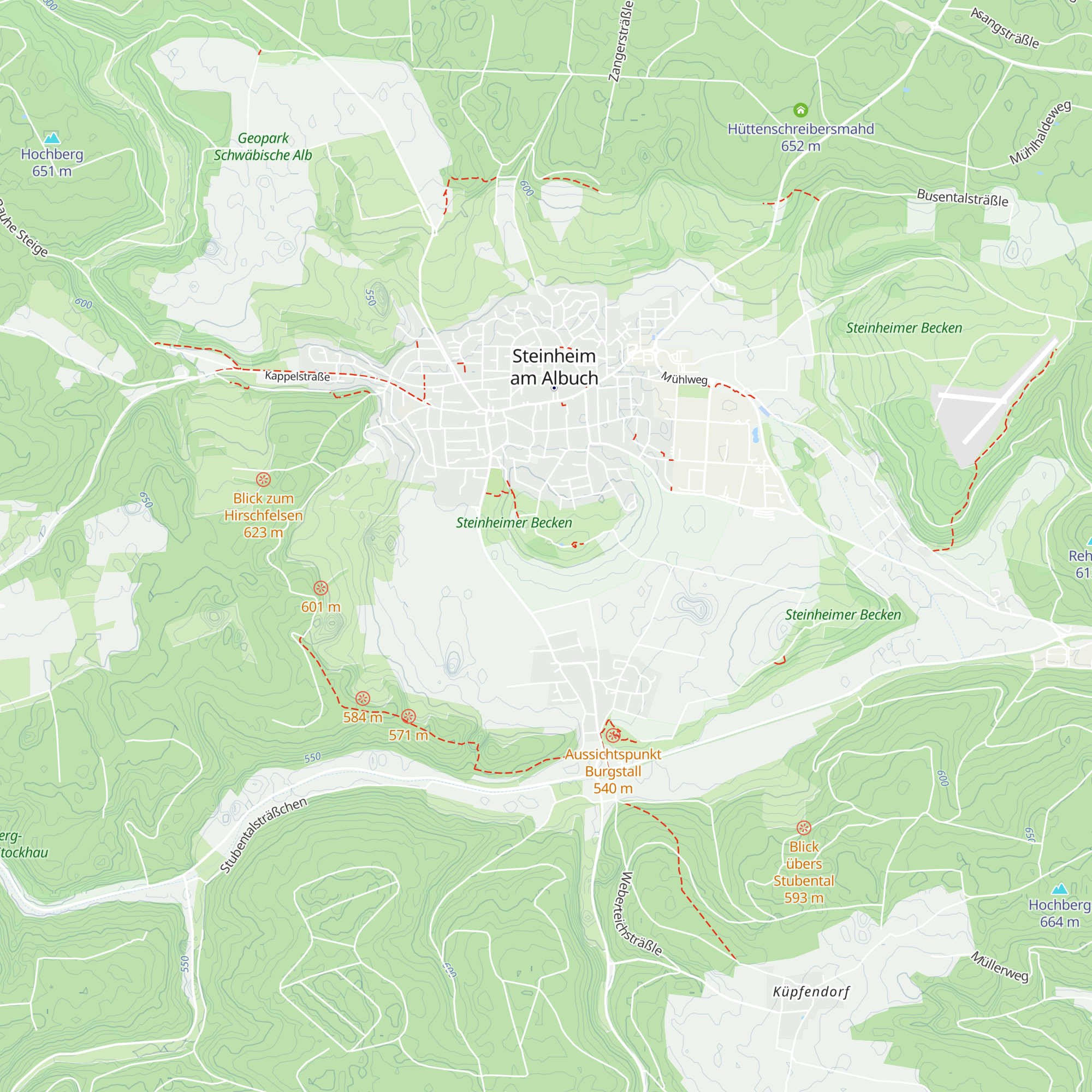 Berghütte Kraterblick map