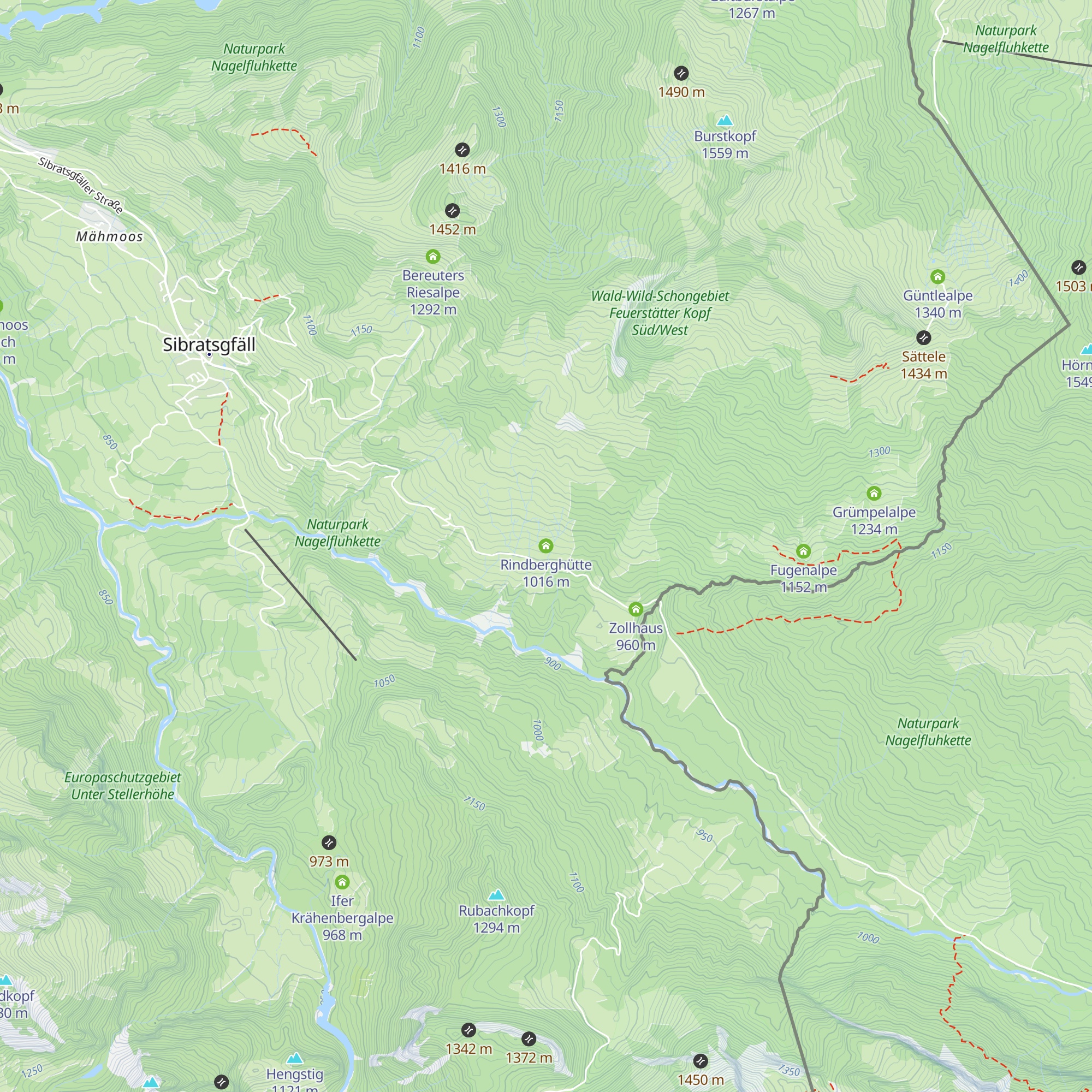 Rindberghütte map