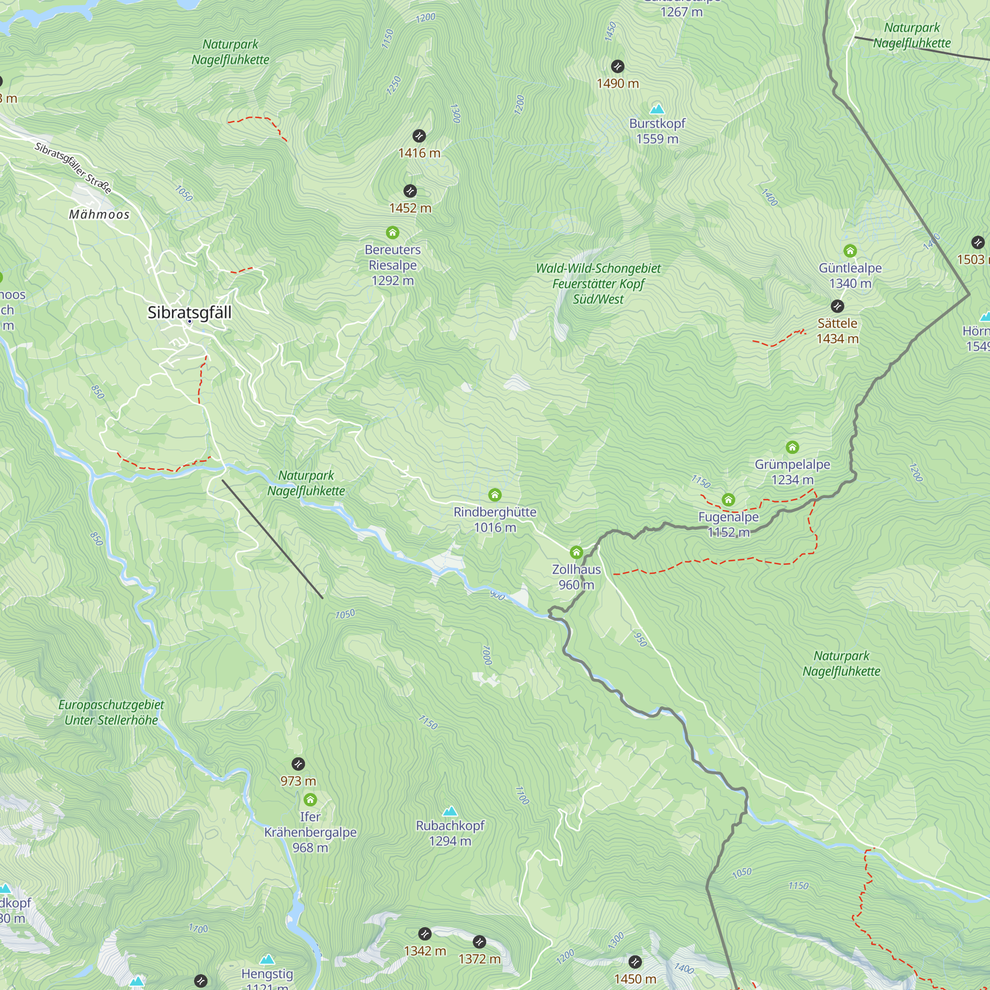 Rindberghütte map