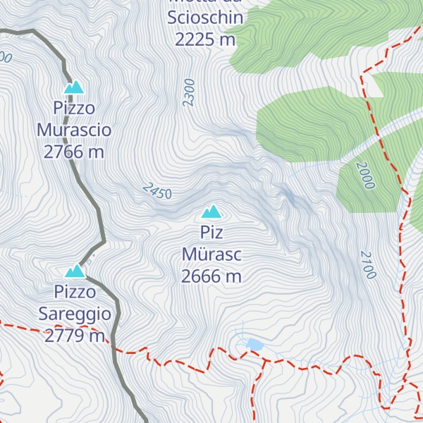 Map of Piz Mürasc