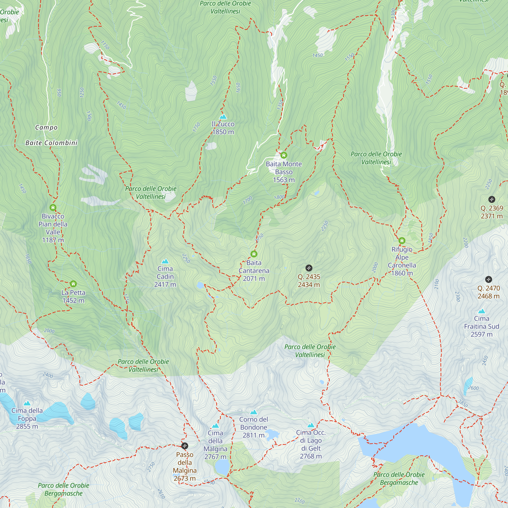 Baita Cantarena map
