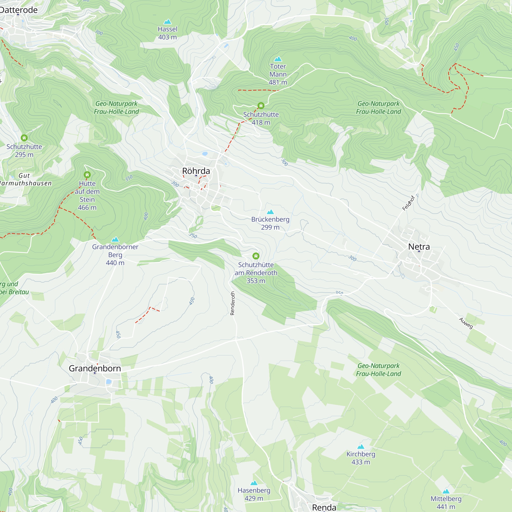 Schutzhütte am Renderoth map