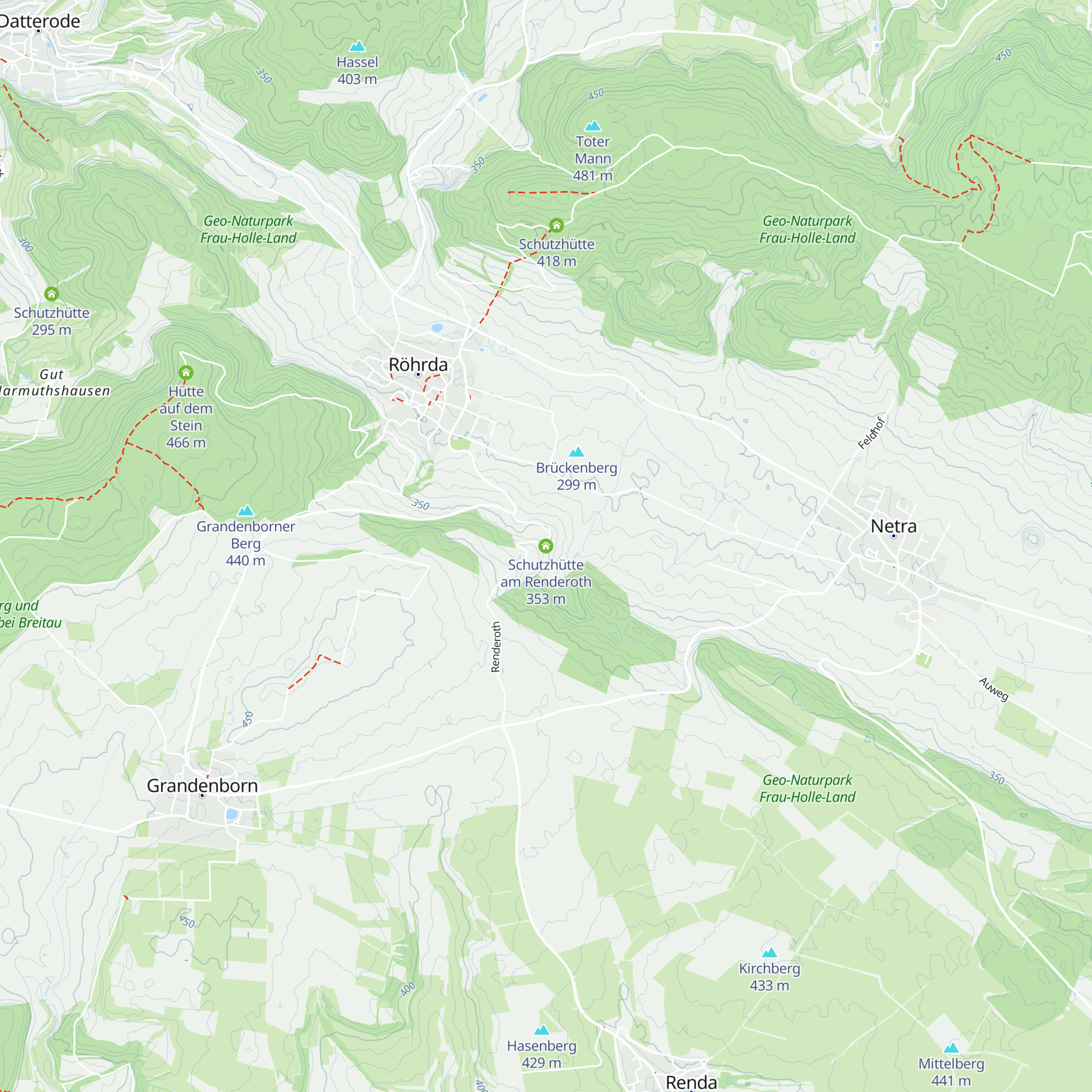 Schutzhütte am Renderoth map