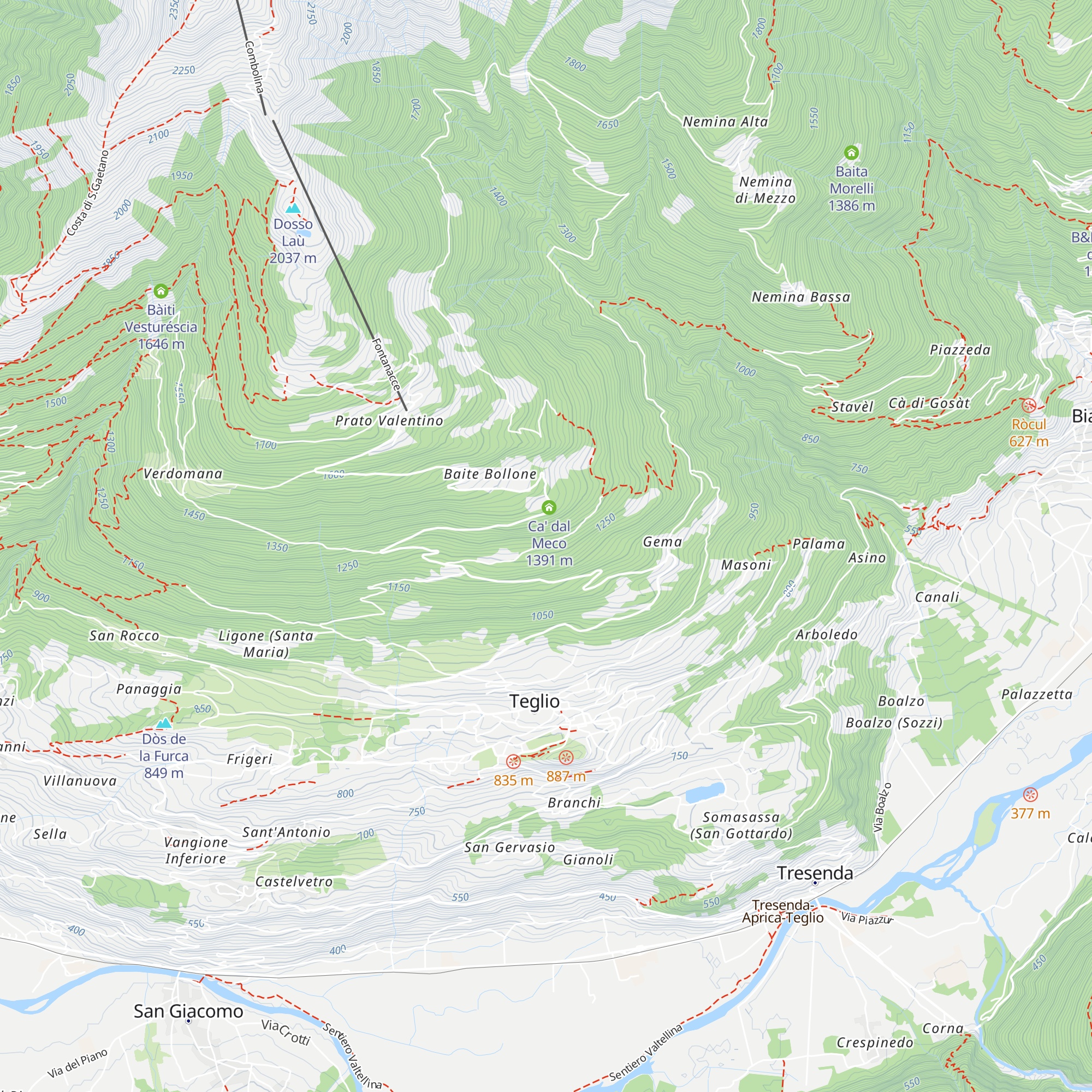 La Piana map
