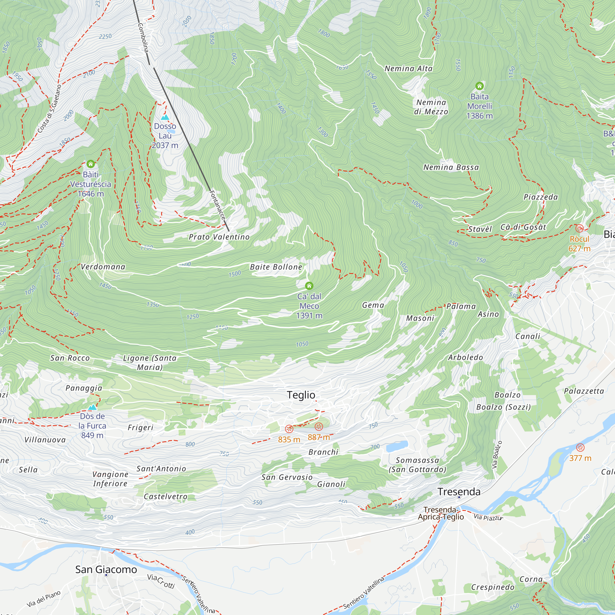La Piana map