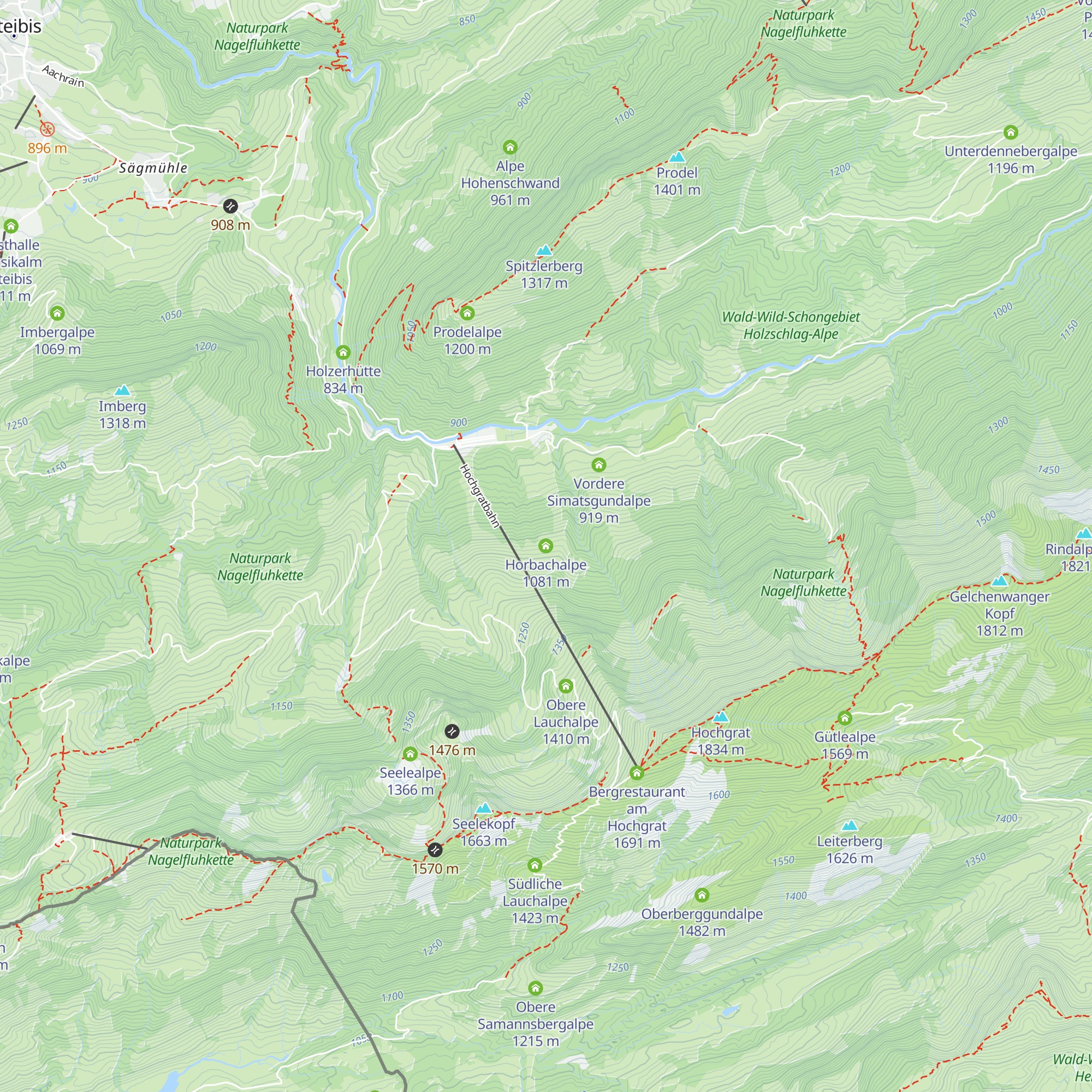 Horbachalpe map