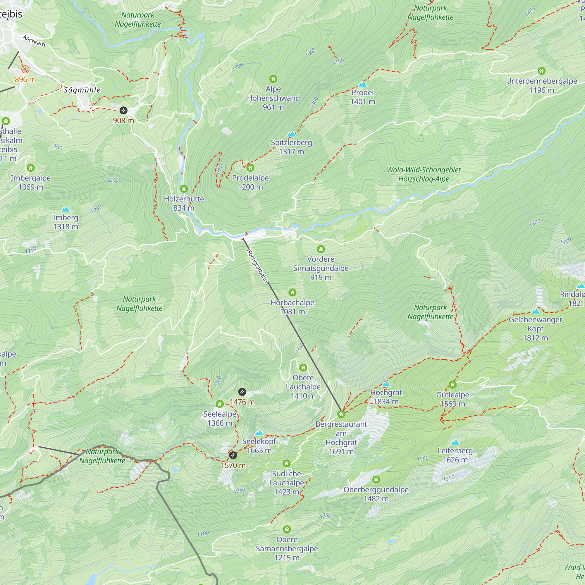 Horbachalpe map