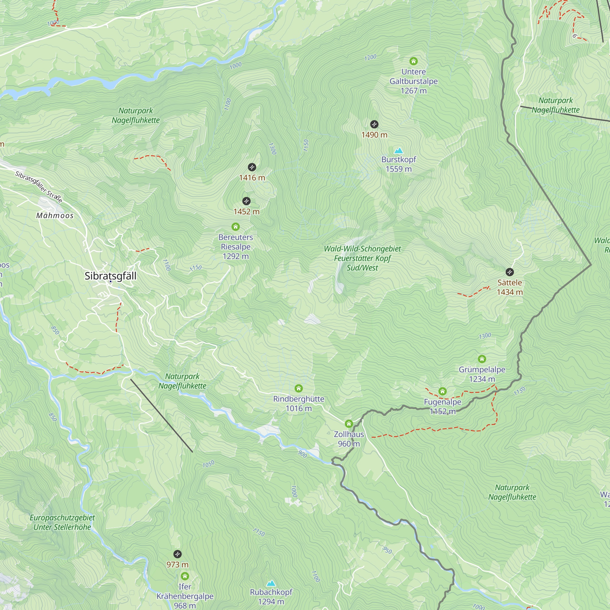 Jausenstation Wildries map